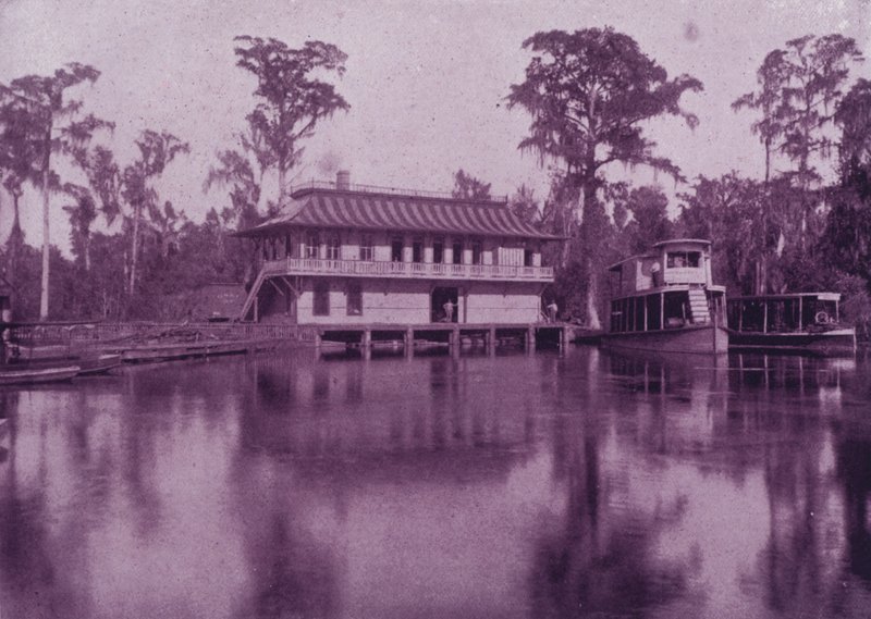 Silver Spring و Ocklawaha Steamboat (b / w photo) بواسطة المصور الأمريكي (بعد)