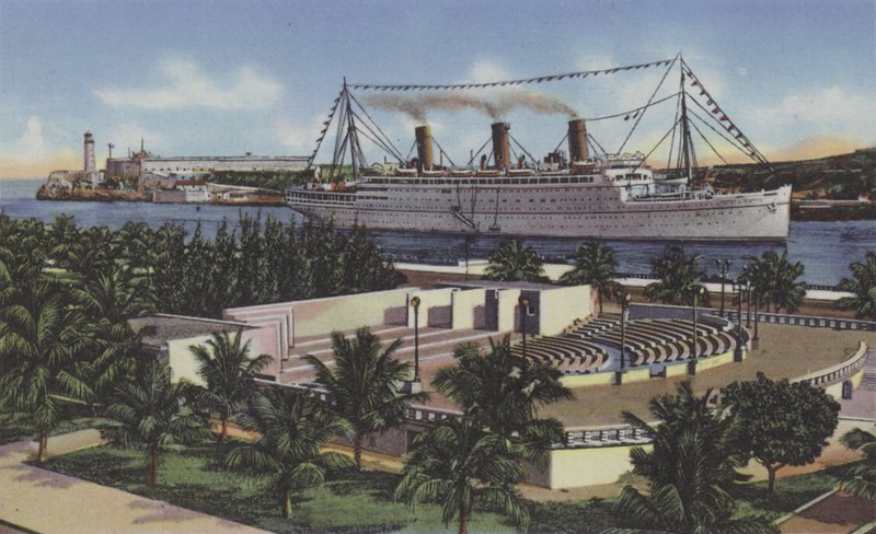 Entrada al Puerto، Anfiteatro، مدخل الميناء، مدرج (صورة ملونة) بواسطة مصور أمريكي