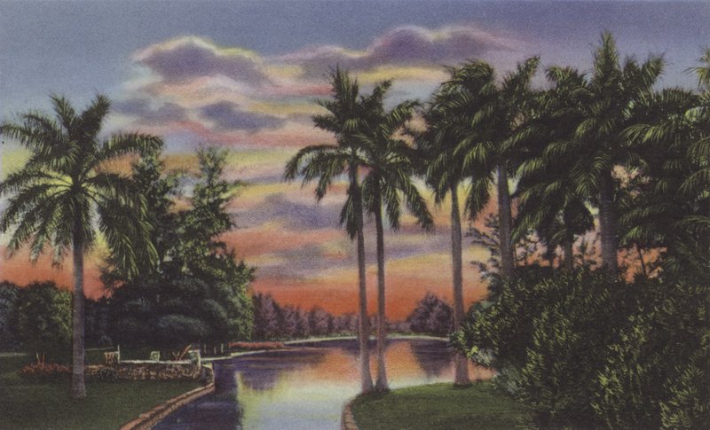 Lago del Country Club، Lake at Country Club Park (صورة ملونة) بواسطة مصور أمريكي