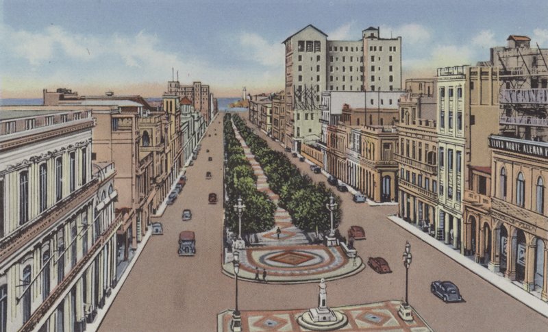 Paseo de Marti o Prado، Marti or Prado Promenade (صورة ملونة) بواسطة مصور أمريكي
