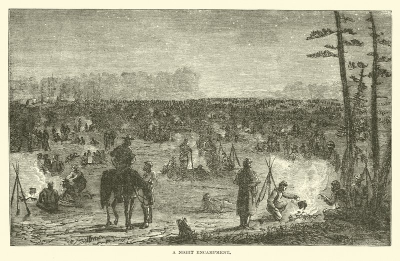 مخيم ليلي ، ديسمبر 1862 بواسطة المدرسة الأمريكية
