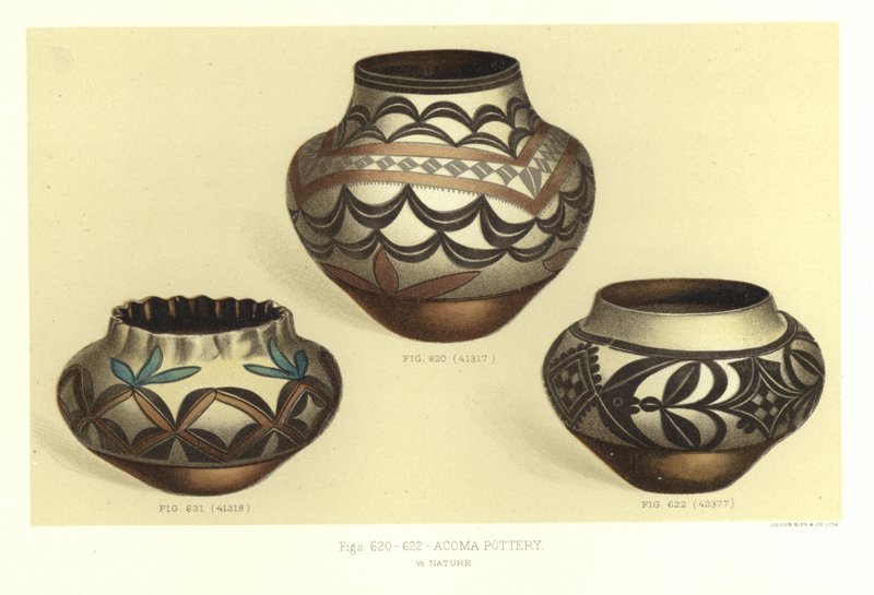 الفخار Acoma بواسطة المدرسة الأمريكية