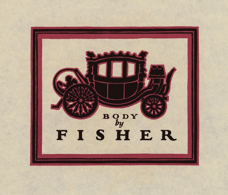 العلامات التجارية والأجهزة الأمريكية: Fisher Body Corporation، Detroit (litho) بواسطة المدرسة الأمريكية