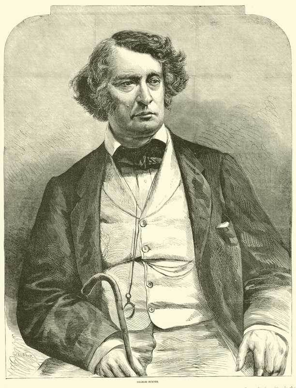 تشارلز سومنر ، مارس 1864 بواسطة المدرسة الأمريكية