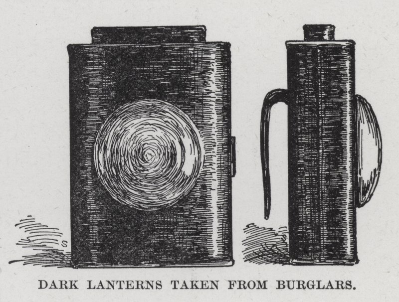 Dark Lanterns taken from Burglars (litho) بواسطة المدرسة الأمريكية