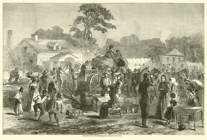 نزوح الحلفاء من أتلانتا ، سبتمبر 1864 بواسطة المدرسة الأمريكية