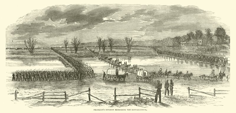 قسم Franklins يعيد Rappahannock ، ديسمبر 1862 بواسطة المدرسة الأمريكية