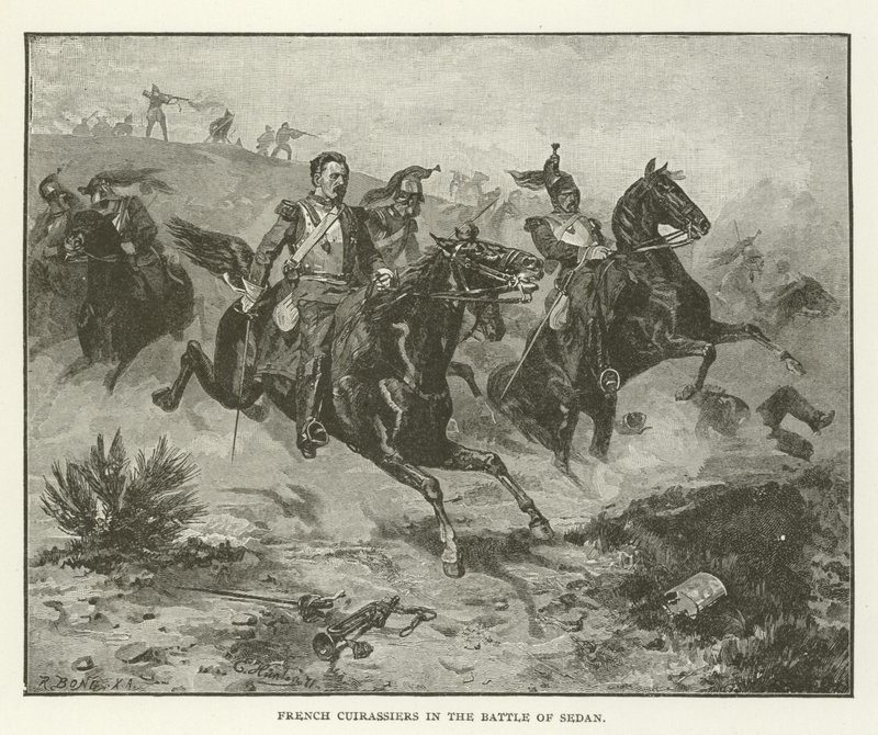Cuirassiers الفرنسية في معركة سيدان بواسطة المدرسة الأمريكية