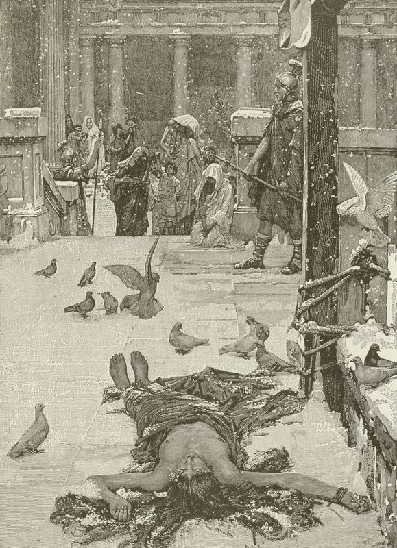 استشهاد القديس ايولاليا من اللوحة التي كتبها JW Waterhouse بواسطة المدرسة الأمريكية