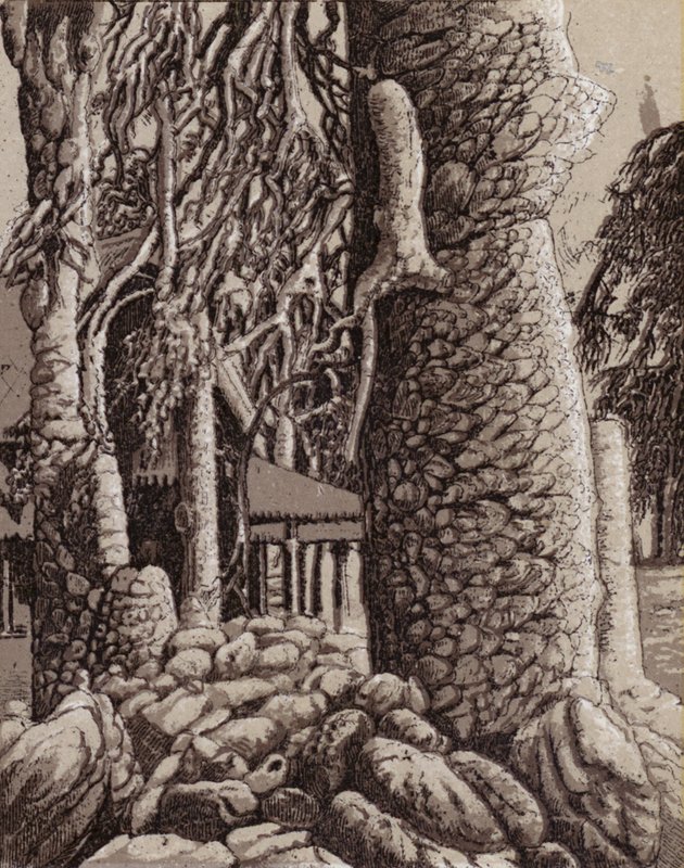 Niagara Falls: Winter wonders in the Park (litho) بواسطة المدرسة الأمريكية