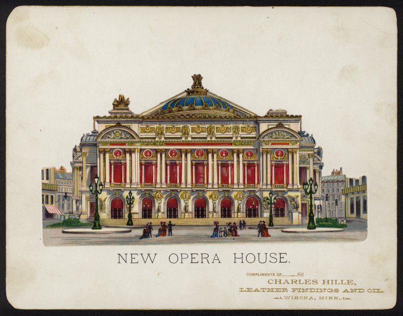 Palais Garnier opera house, Paris, France (chromolitho) بواسطة المدرسة الأمريكية