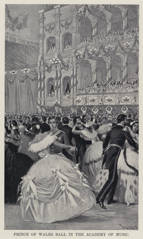 Prince of Wales Ball in the Academy of Music (litho) بواسطة المدرسة الأمريكية