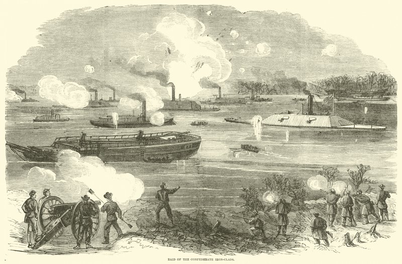 غارة الحلفاء الكونفدرالية ، فبراير 1865 بواسطة المدرسة الأمريكية