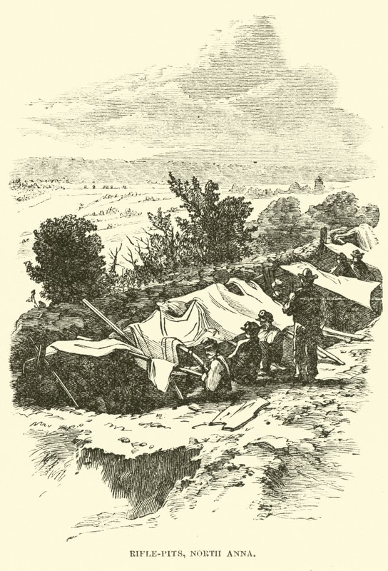 حفر البنادق ، شمال آنا ، مايو 1864 بواسطة المدرسة الأمريكية