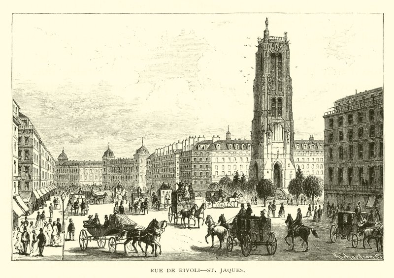 Rue de Rivoli، St Jaques بواسطة المدرسة الأمريكية