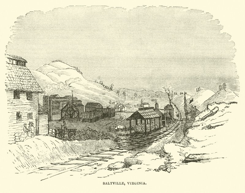 سالتفيل ، فيرجينيا ، ديسمبر 1864 بواسطة المدرسة الأمريكية