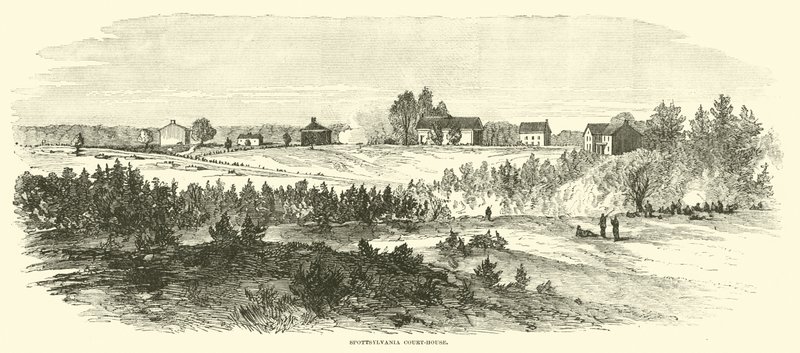 محكمة سبوتسيلفانيا ، مايو 1864 بواسطة المدرسة الأمريكية