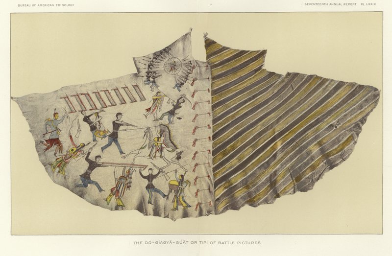 صور Do-Giagya-Guat أو Tipi of Battle بواسطة المدرسة الأمريكية