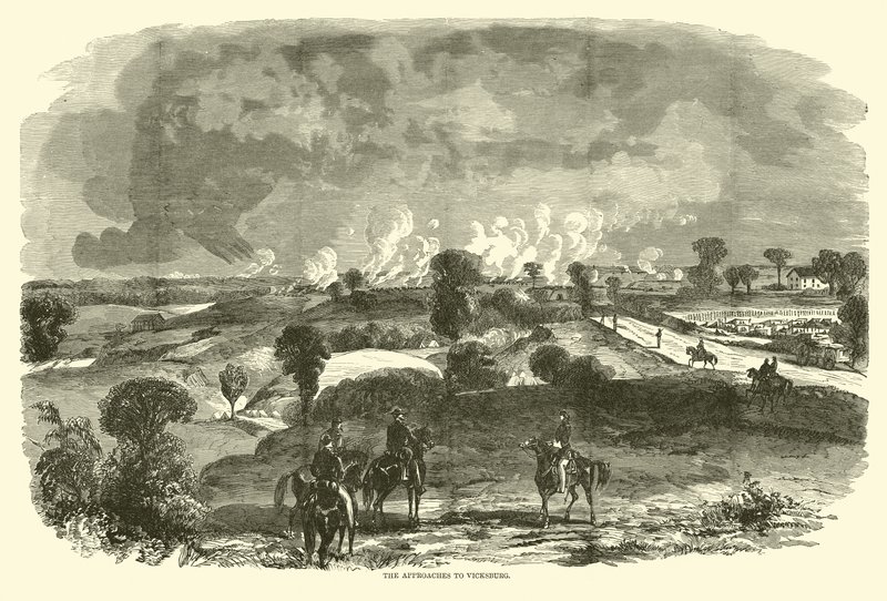 نهج Vicksburg ، مايو 1863 بواسطة المدرسة الأمريكية