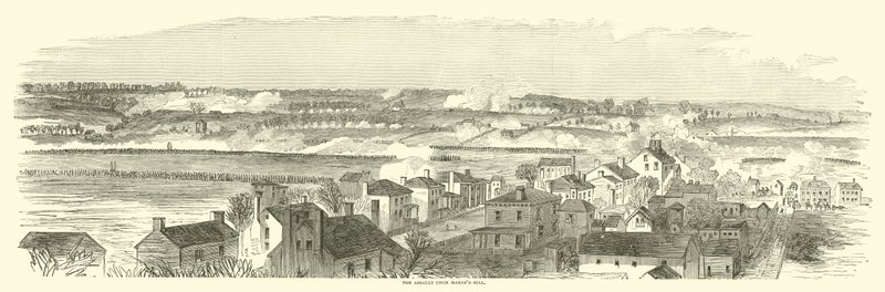 الهجوم على ماريز هيل ، ديسمبر 1862 بواسطة المدرسة الأمريكية