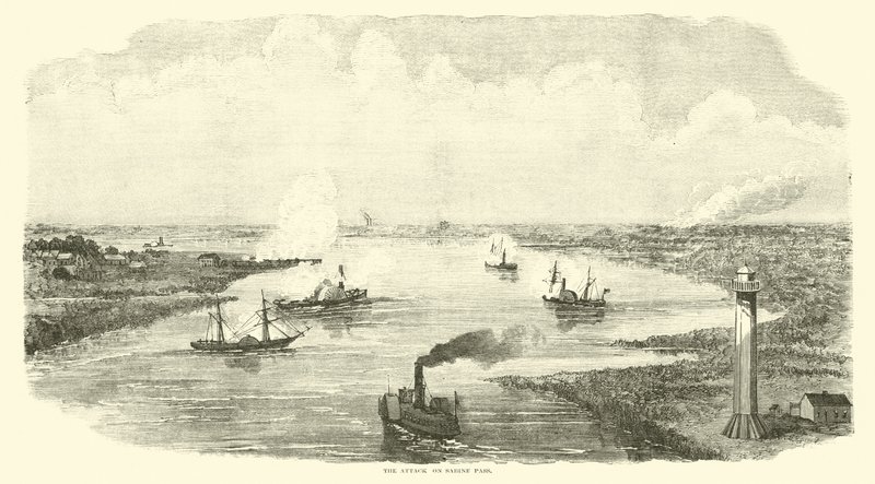 الهجوم على Sabine Pass ، نوفمبر 1863 بواسطة المدرسة الأمريكية