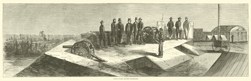 يعمل الاتحاد قبل بطرسبورغ ، أكتوبر 1864 بواسطة المدرسة الأمريكية