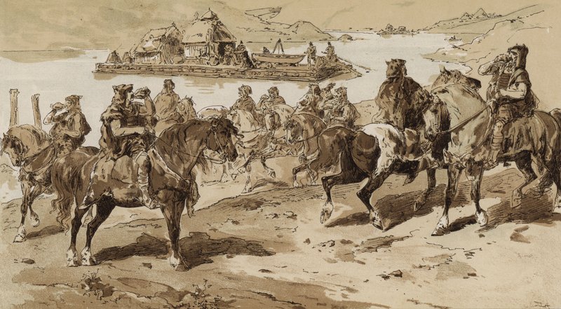 منافيخ ومحارة في العصور البدائية بواسطة أرماند جان هاينز