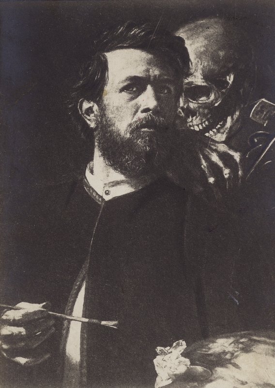 صورة ذاتية مع الموت لعب الكمان ، 1872 بواسطة أرنولد بوكلين