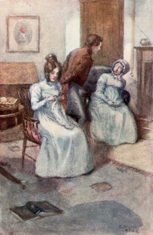 رسم توضيحي لدير Northanger لجين أوستن بواسطة آرثر واليس ميلز