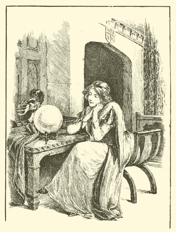 The Legend Of Britomart, Britomart And The Magic Mirror (engraving) بواسطة آرثر جورج ووكر