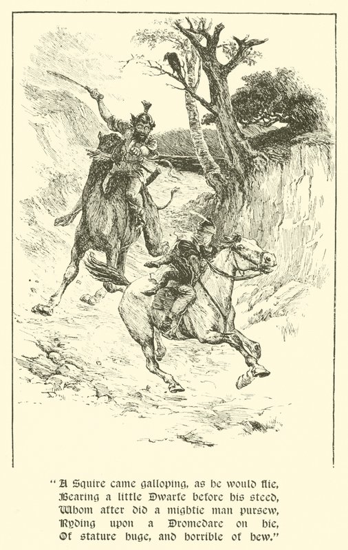 The Squire Of Low Degree, The Giant With Flaming Eyes (engraving) بواسطة آرثر جورج ووكر