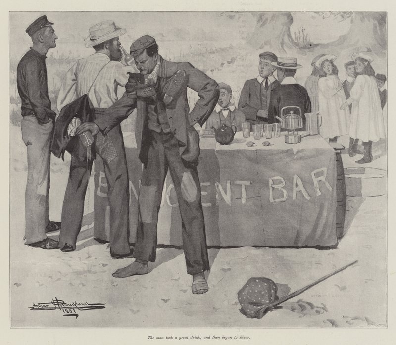 The Benevolent Bar ، بقلم E Nesbit بواسطة آرثر هربرت بوكلاند