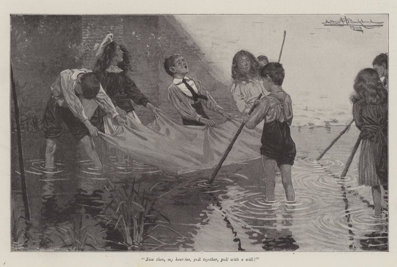 The Would-Be-Goods ، بقلم E Nesbit بواسطة آرثر هربرت بوكلاند