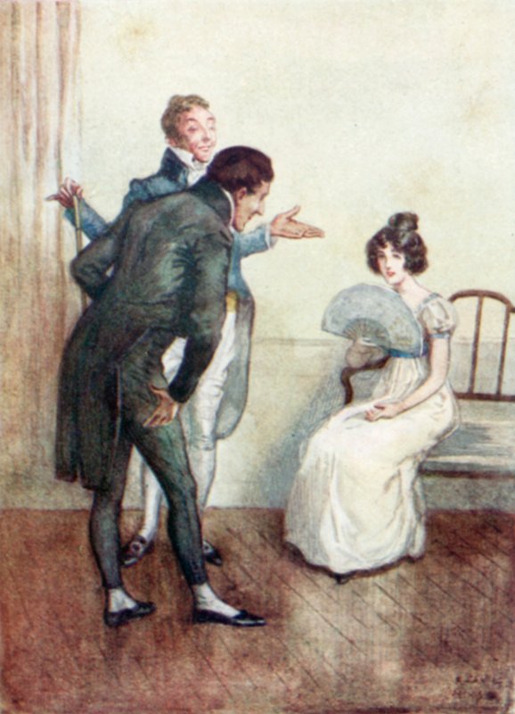 رسم توضيحي لدير Northanger لجين أوستن بواسطة آرثر واليس ميلز