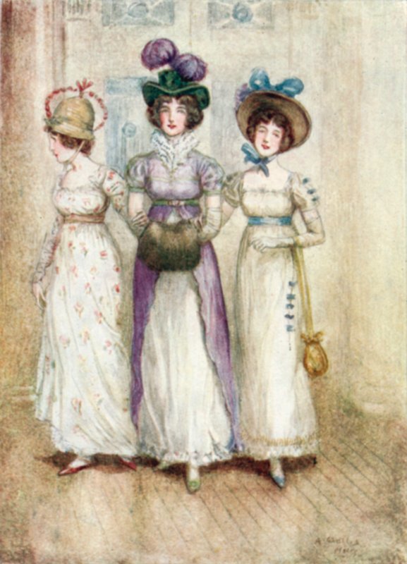 رسم توضيحي لدير Northanger لجين أوستن بواسطة آرثر واليس ميلز