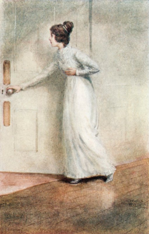 رسم توضيحي لدير Northanger لجين أوستن بواسطة آرثر واليس ميلز