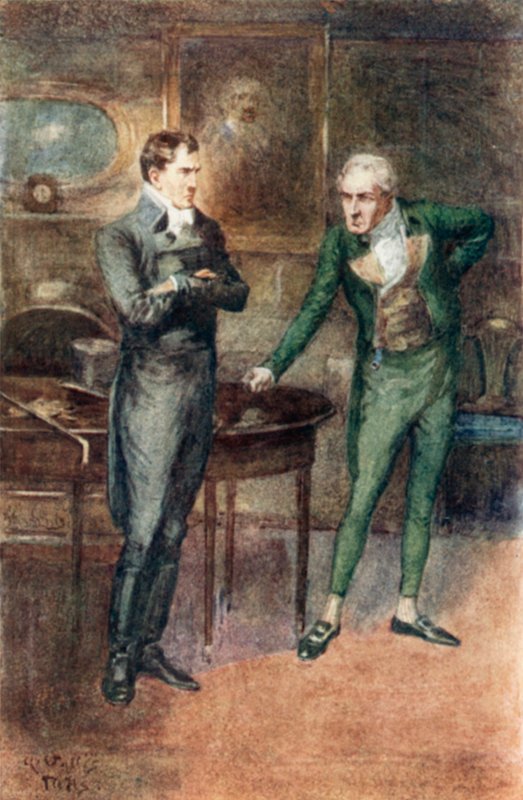 رسم توضيحي لدير Northanger لجين أوستن بواسطة آرثر واليس ميلز