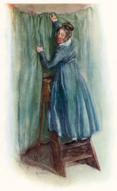 رسم توضيحي لدير Northanger لجين أوستن بواسطة آرثر واليس ميلز