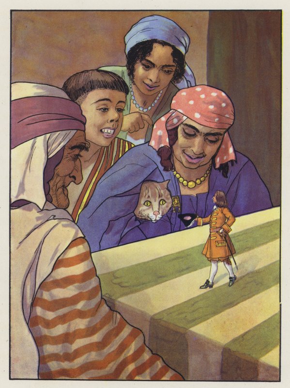 رسم توضيحي لـ Gullivers Travels لجوناثان سويفت بواسطة آرثر شاينر
