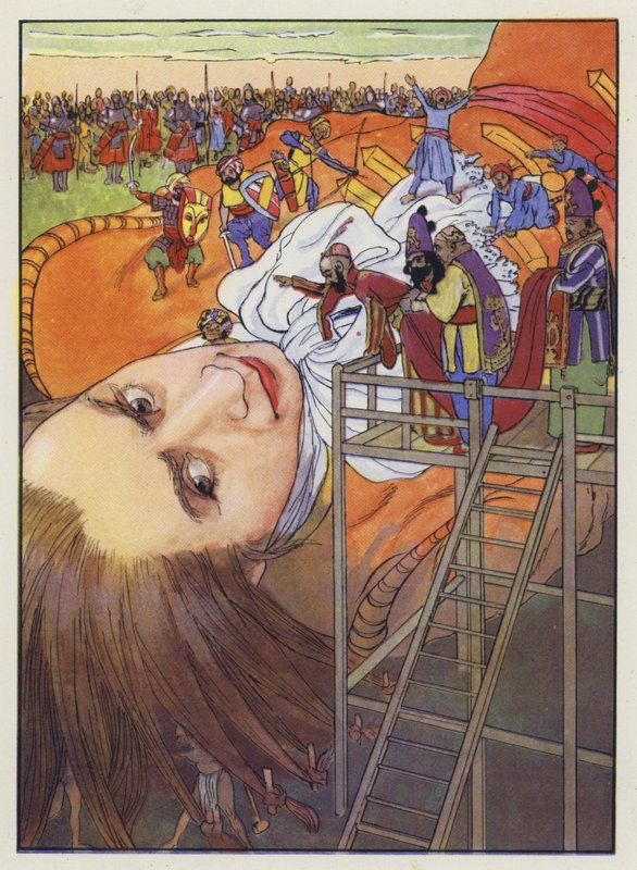 رسم توضيحي لـ Gullivers Travels لجوناثان سويفت بواسطة آرثر شاينر
