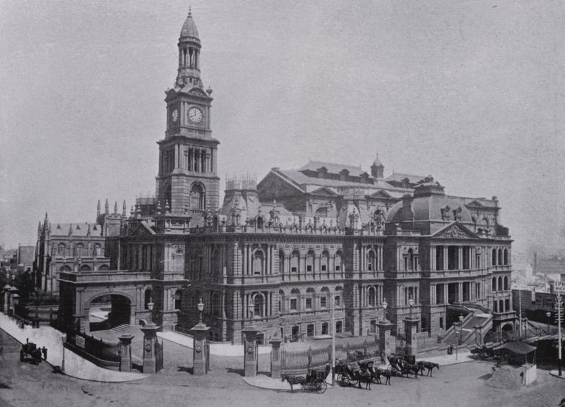سيدني ، نيو ساوث ويلز: Town Hall (b / w photo) بواسطة مصور استرالي