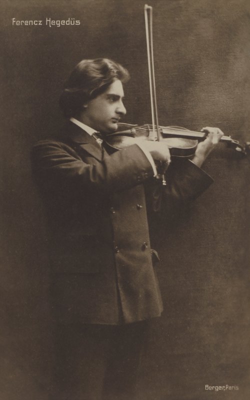Ferencz Hegedus عازف الكمان المجري بواسطة مصور نمساوي