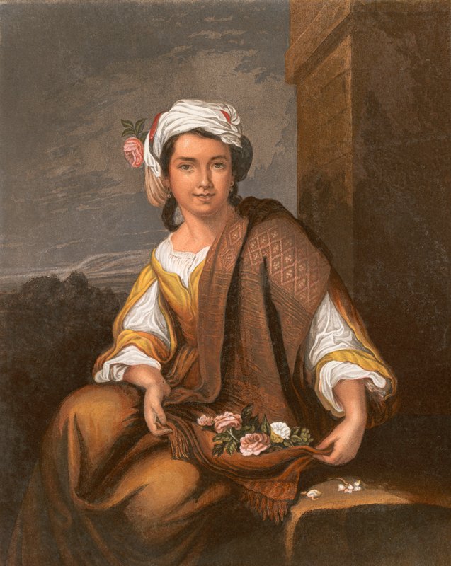 فتاة الزهور الإسبانية بواسطة بارتولومي إستيبان موريللو