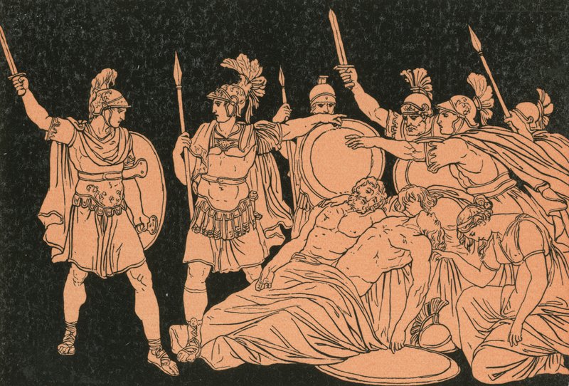 Turnus على جثتي ألما و Galaesus بواسطة بارتولوميو بينيلي