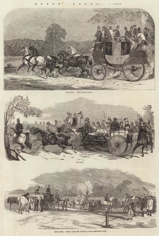 سباقات إبسوم ، 1857 بواسطة بنيامين هيرنغ