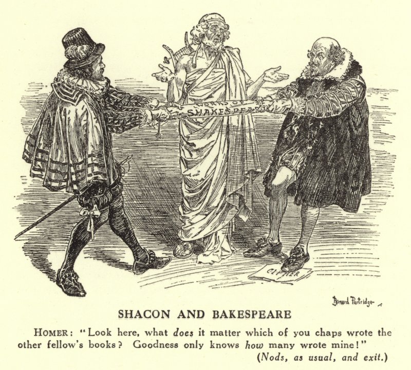 Shacon and Bakespeare - تأليف شكسبير (نقش) بواسطة برنارد (بعد) الحجل