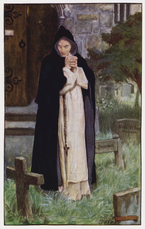 رسم توضيحي لـ The Cloister and The Hearth من تأليف تشارلز ريد (لون ليثو) بواسطة بيام (بعد) شو