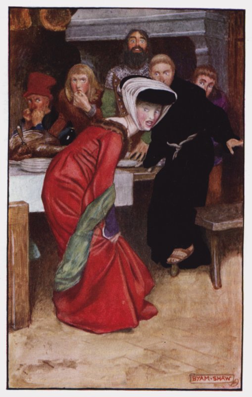 رسم توضيحي لـ The Cloister and The Hearth من تأليف تشارلز ريد (لون ليثو) بواسطة بيام (بعد) شو