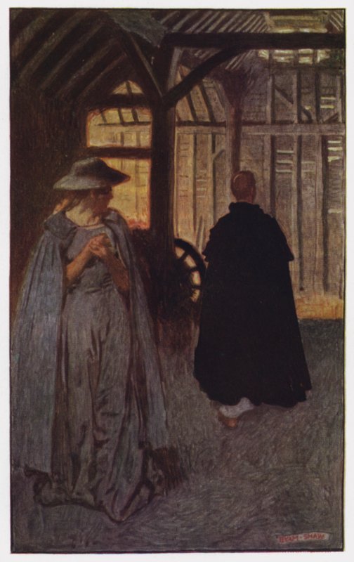 رسم توضيحي لـ The Cloister and The Hearth من تأليف تشارلز ريد (لون ليثو) بواسطة بيام (بعد) شو