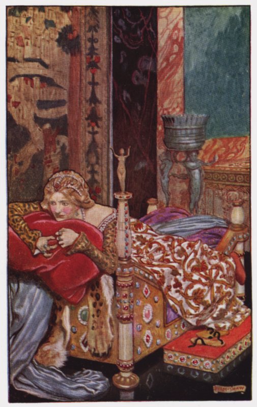 رسم توضيحي لـ The Cloister and The Hearth من تأليف تشارلز ريد (لون ليثو) بواسطة بيام (بعد) شو